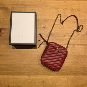 Authentic Gucci Marmont Double zip camea bag, perfect condition. Used 10 times